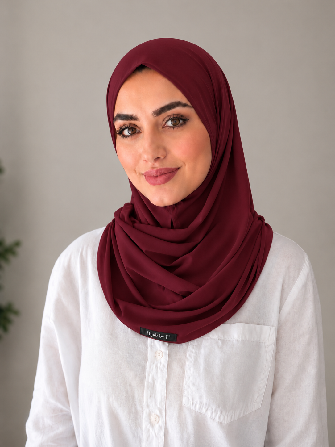 Hijab instant Bordeaux