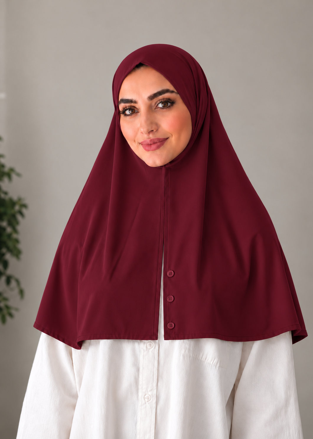 Hijab instant Bordeaux
