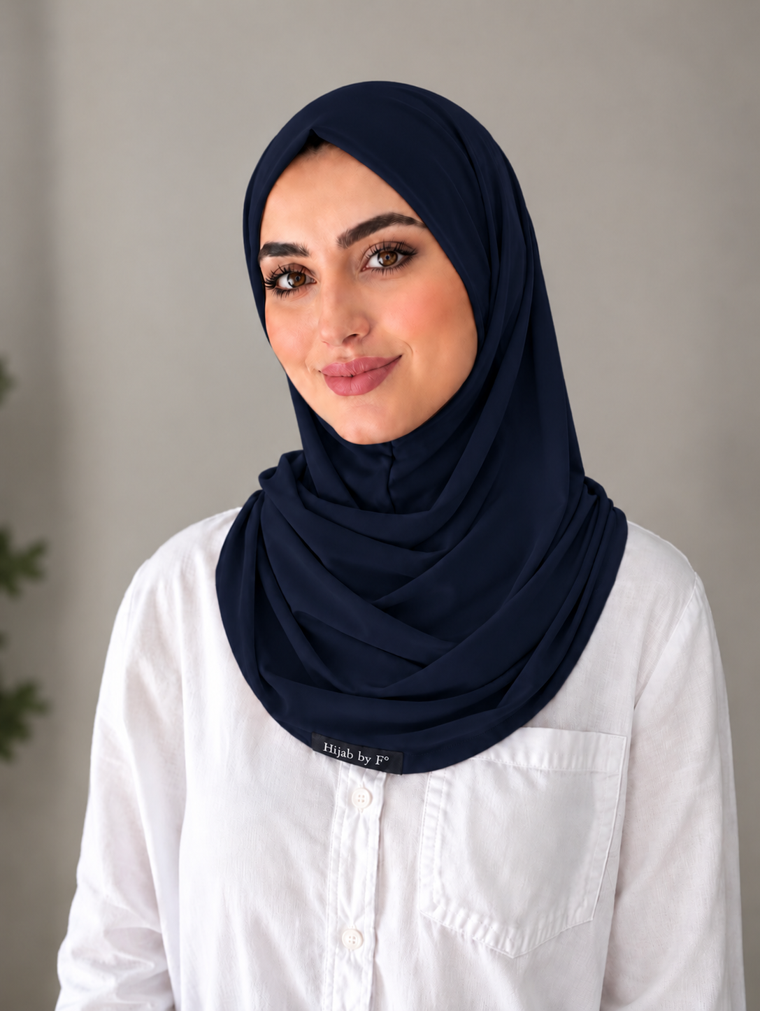 Hijab instant bleu marine